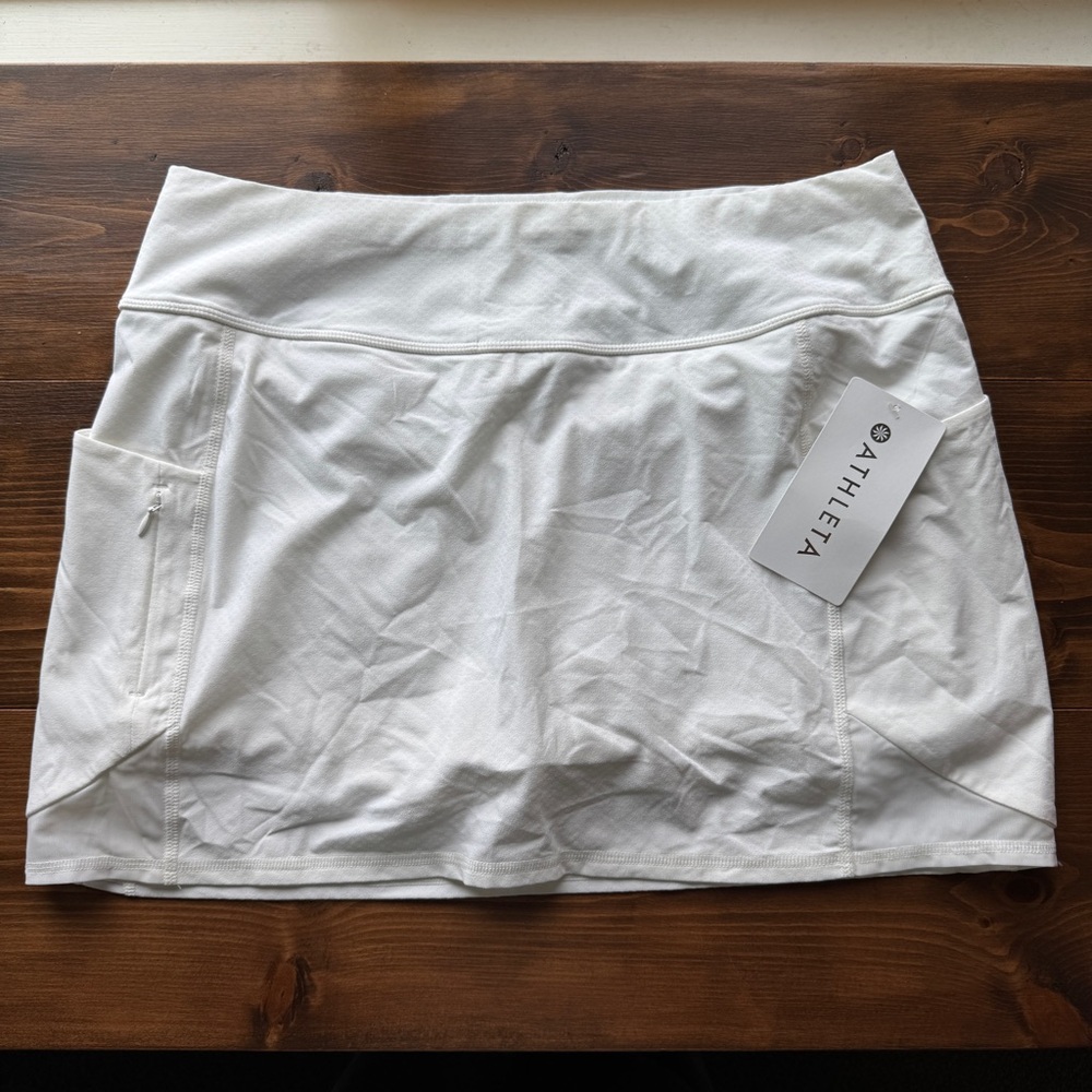 Athleta White Action Skort UPF